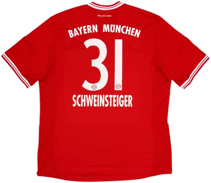 2013-14 Bayern Munich Home Shirt Schweinsteiger #31 - 7/10 - (XL)