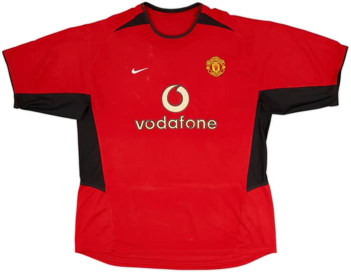 2002-04 Manchester United Home Shirt Beckham #7 - 6/10 - (XXL)