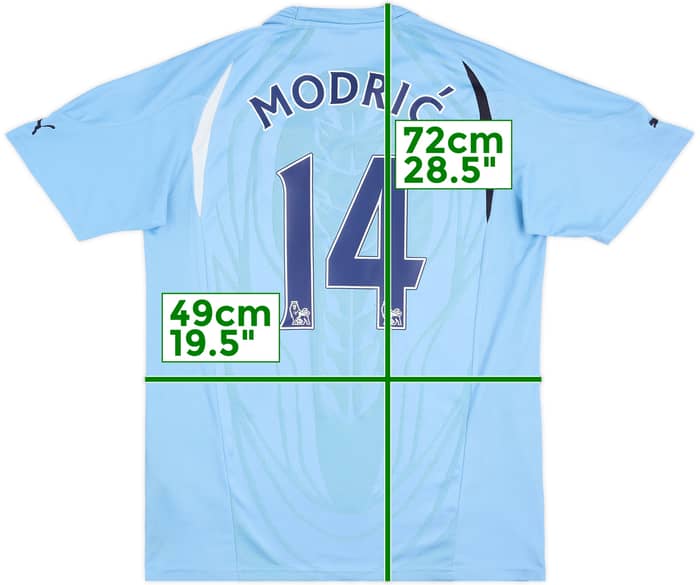 2010-11 Tottenham Away Shirt Modric #14 - 9/10 - (M)