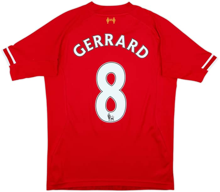 2013-14 Liverpool Home Shirt Gerrard #8 - 6/10 - (S)