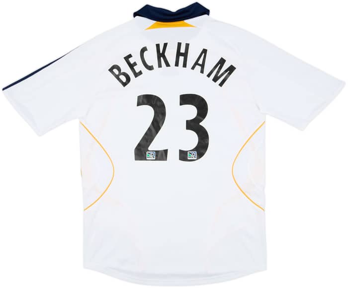 Camiseta de local del LA Galaxy 2007-08 Beckham #23 - 7/10 - (M)