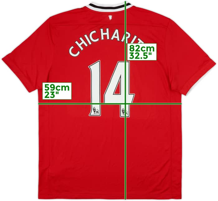 2011-12 Manchester United Camiseta Local Chicharito #14 - 7/10 - (XL)