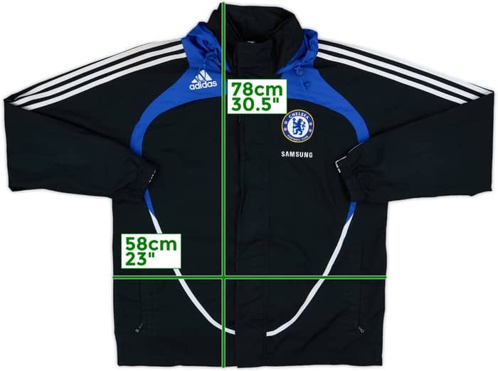 2008-09 Chelsea adidas Hooded Rain Jacket - 6/10 - (S)