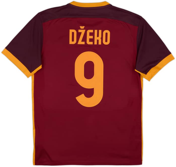2015-16 Roma Home Shirt Dzeko #9 - 9/10 - (M)