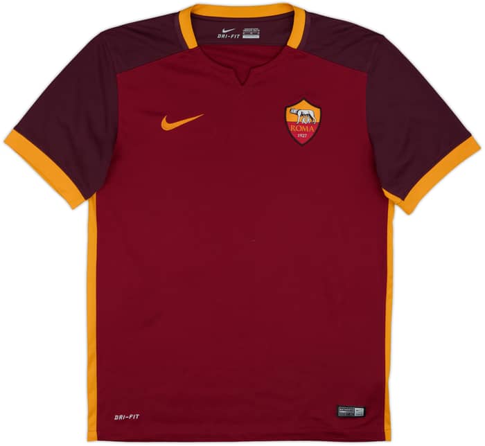 2015-16 Roma Home Shirt Dzeko #9 - 9/10 - (M)