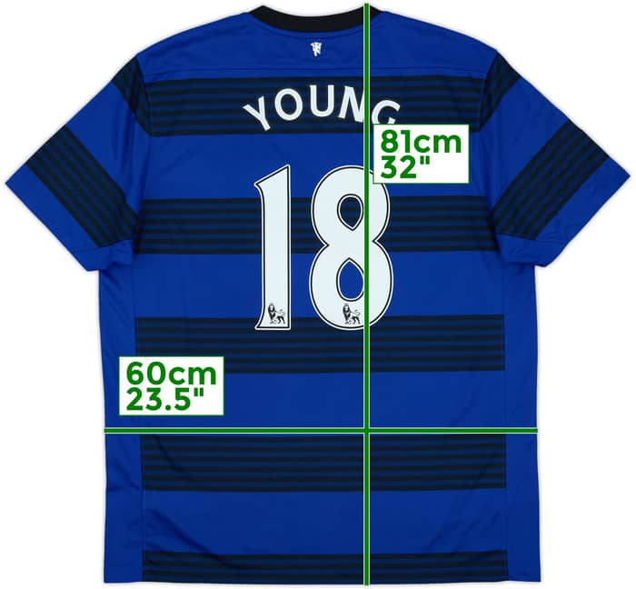 2011-13 Manchester United Away Shirt Young #18 - 8/10 - (XL)