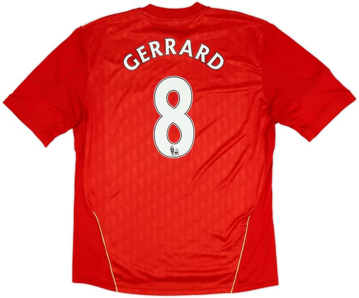 2010-12 Liverpool Home Shirt Gerrard #8 - 6/10 - (XL)
