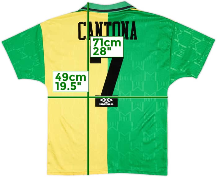 1992-94 Manchester United Third Shirt Cantona #7 - 6/10 - (M)