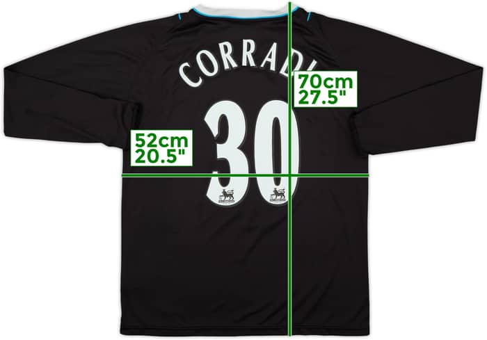 2006-07 Manchester City Away L/S Shirt Corradi #30 - 8/10 - (L)