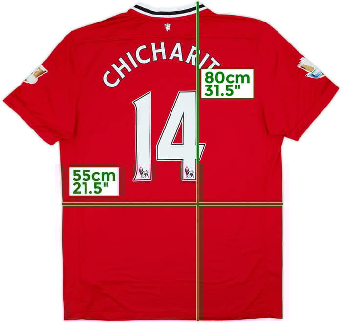 2011-12 Manchester United Home Shirt Chicharito #14 - 6/10 - (XL)