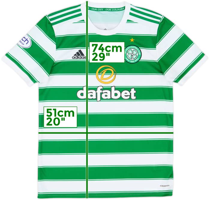2021-22 Celtic Camiseta de local - 8/10 - (M)