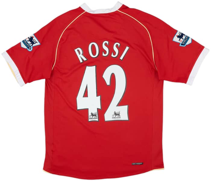 2006-07 Manchester United Home Shirt Rossi #42 - 5/10 - (S)