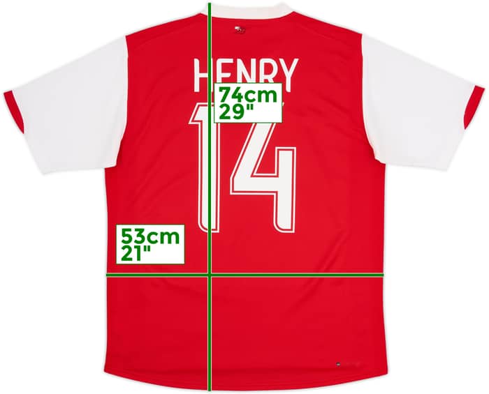 2006-08 Arsenal Camiseta Local Henry #14 - 6/10 - (L)