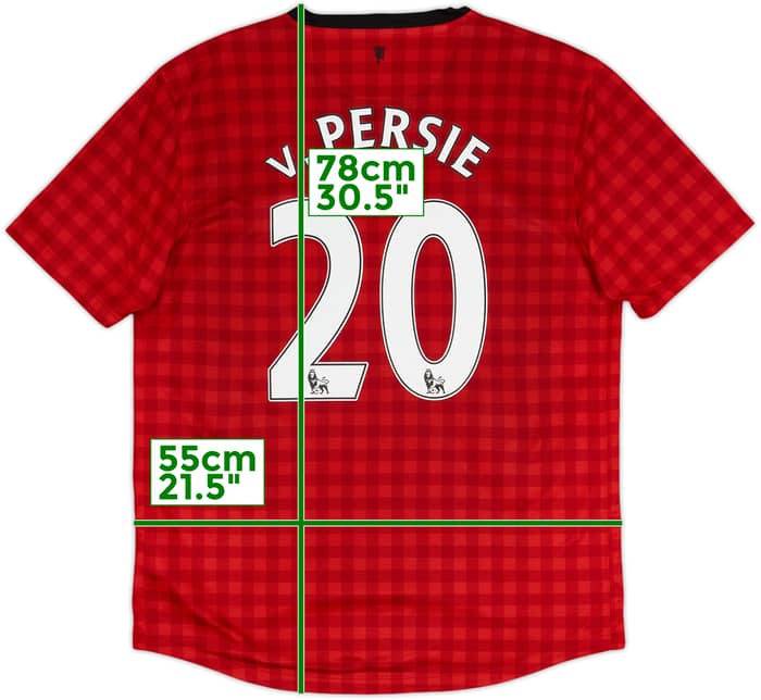 2012-13 Manchester United Home Shirt V.Persie #20 - 7/10 - (L)