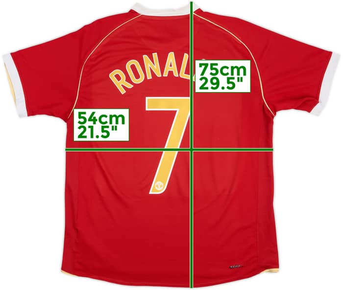 2006-07 Manchester United Home Shirt Ronaldo #7 - 6/10 - (L)