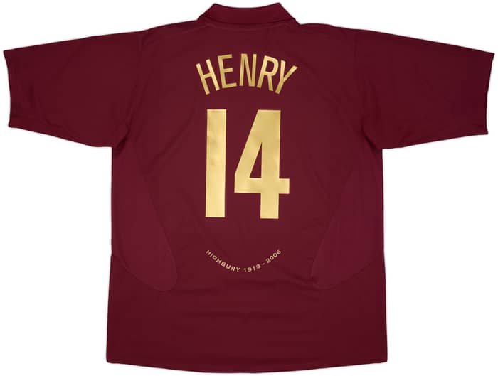 2005-06 Arsenal Home Shirt Henry #14 - 8/10 - (XXL)