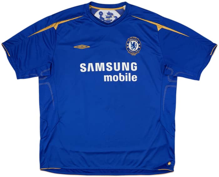 2005-06 Chelsea Centenary Home Shirt Drogba #15 - 8/10 - (3XL)