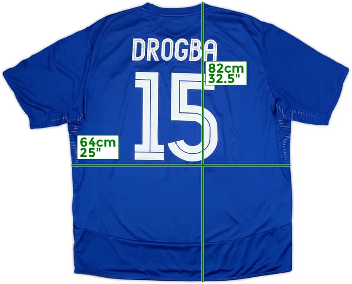 2005-06 Chelsea Centenary Home Shirt Drogba #15 - 8/10 - (3XL)