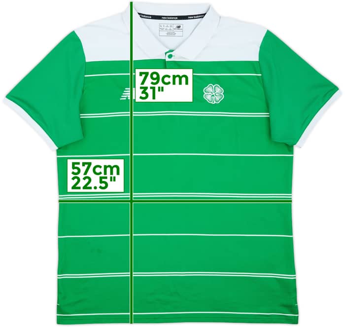 2017-18 Celtic New Balance Polo Shirt - 7/10 - (XL)