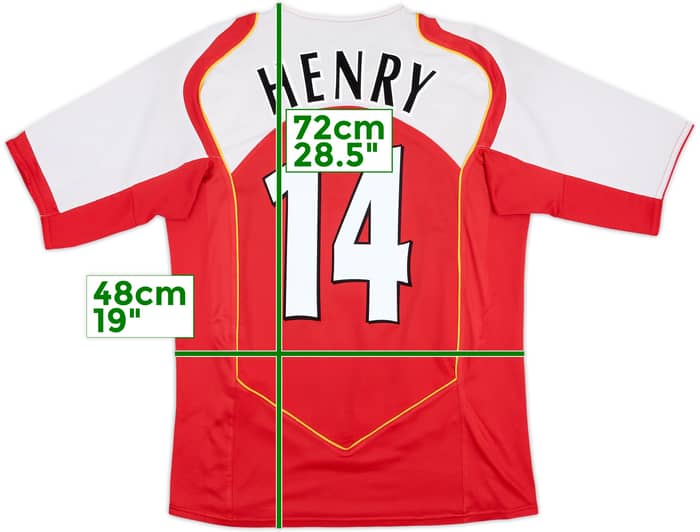 2004-05 Arsenal Home Shirt Henry #14 - 5/10 - (M)