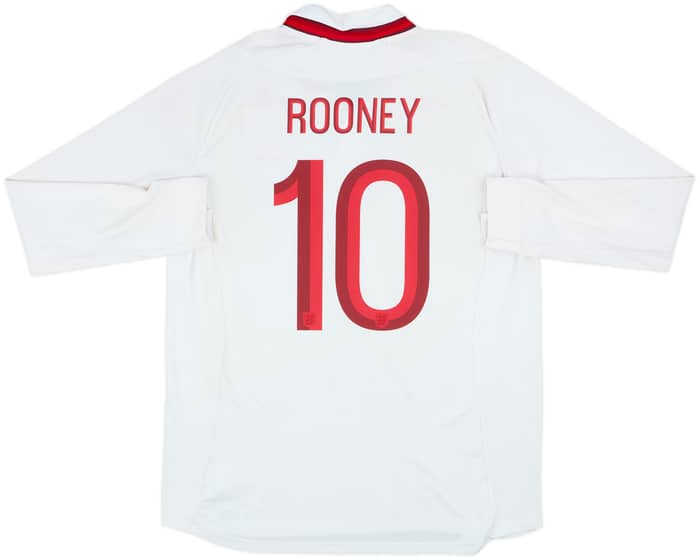 Camiseta de manga larga de local de Inglaterra 2012-13 Rooney #10 - 5/10 - (L)