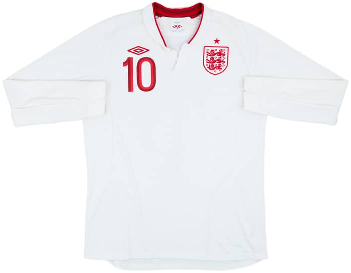 Camiseta de manga larga de local de Inglaterra 2012-13 Rooney #10 - 5/10 - (L)