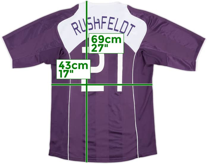 2004-06 Austria Vienna Home Shirt Rushfeldt #21 - 5/10 - (S)