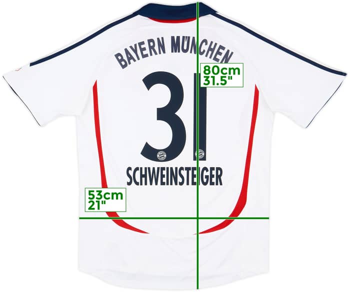 2006-07 Bayern Munich Away Shirt Schweinsteiger #31 - 7/10 - (M)