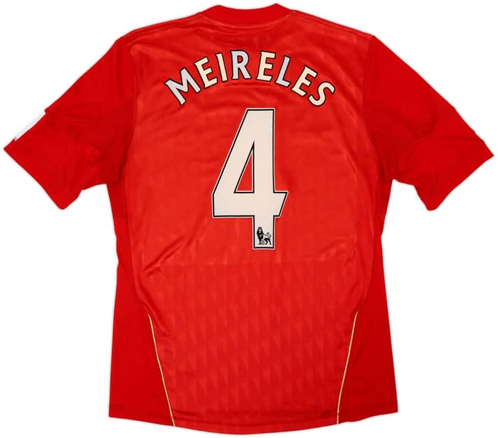 2010-12 Liverpool Home Shirt Meireles #4 - 6/10 - (M)