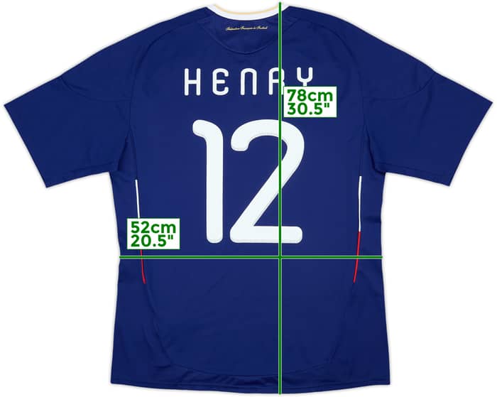 2009-10 France Home Shirt Henry #12 - 6/10 - (L)