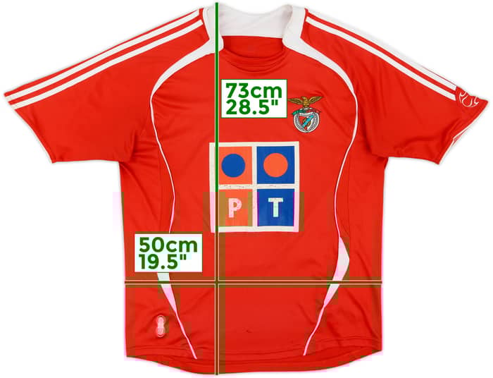 2006-07 Benfica Home Shirt - 6/10 - (M)