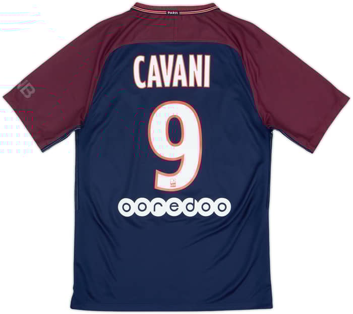 2017-18 Paris Saint-Germain Home Shirt Cavani #9 - 8/10 - (S)