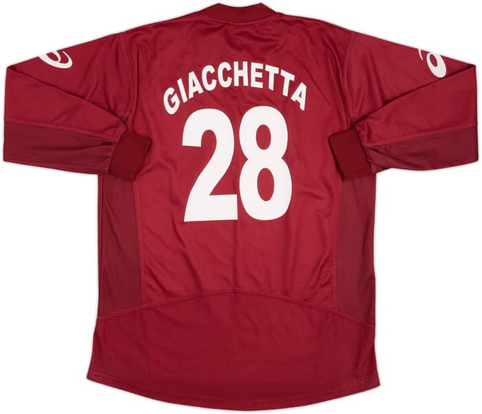 2003-04 Reggina Home L/S Shirt Giacchetta #28 - 5/10 - (XL)