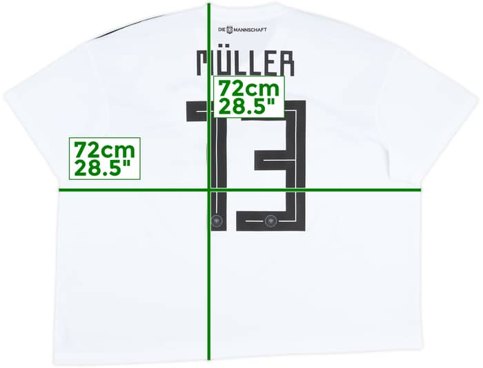 2018-19 Germany Home Shirt Muller #13 - 7/10 - (3XL)