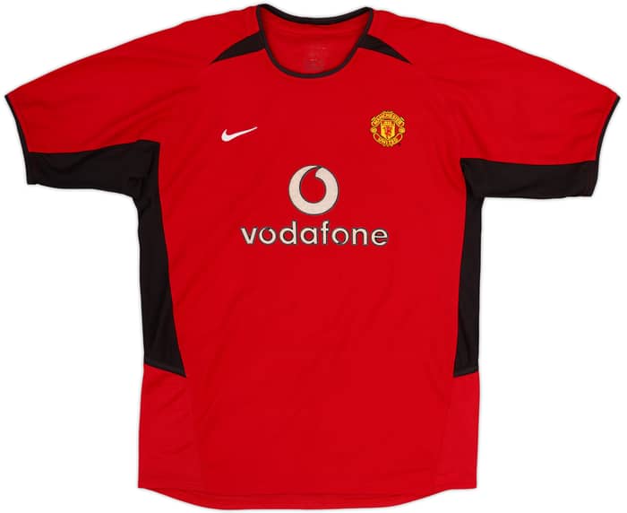 2002-04 Manchester United Home Shirt Ronaldo #7 - 8/10 - (XL.Boys)