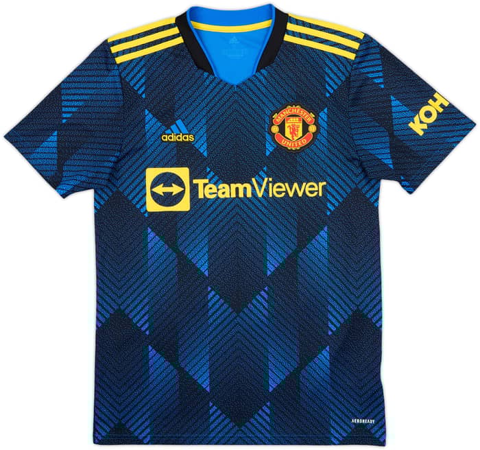 2021-22 Manchester United Third Shirt Elanga #36 - 6/10 - (S)