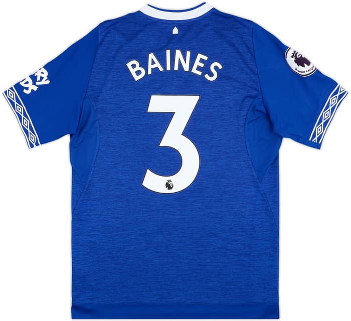 2018-19 Everton Home Shirt Baines #3 - 7/10 - (M)