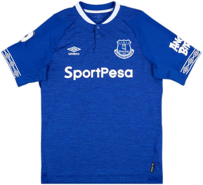 2018-19 Everton Home Shirt Baines #3 - 7/10 - (M)