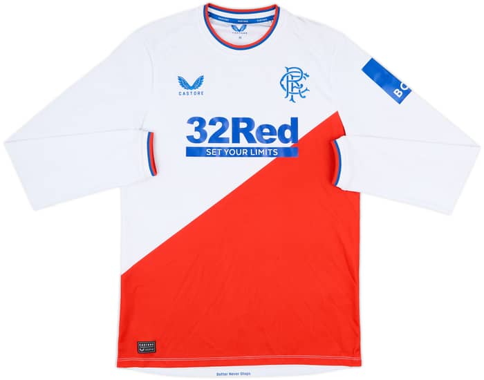 2022-23 Rangers Away L/S Shirt - 6/10 - (M)