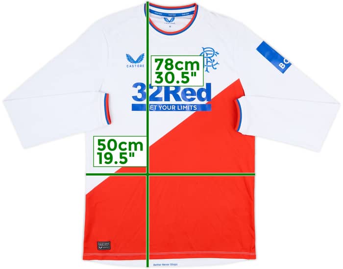 2022-23 Rangers Away L/S Shirt - 6/10 - (M)