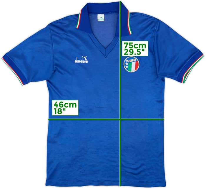 1986-91 Italy Home Shirt #15 (Baggio) #15 - 7/10 - (L)