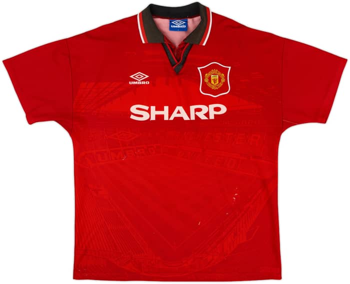 1994-96 Manchester United Home Shirt Cantona #7 - 6/10 - (L)