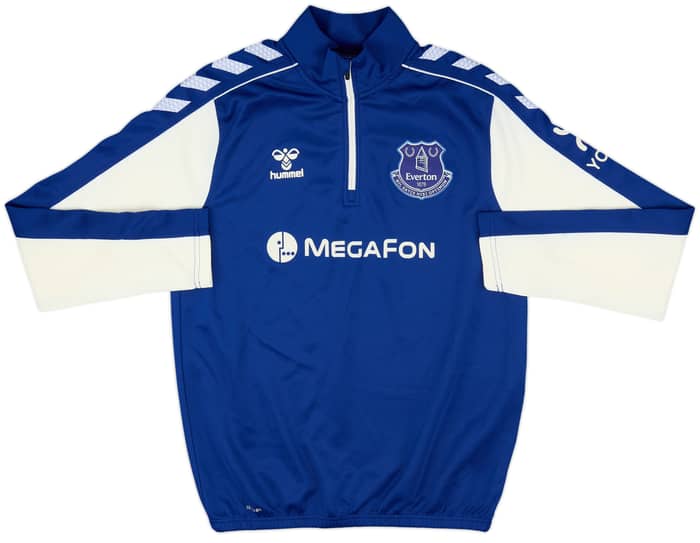 2021-22 Everton Hummel 1/4 Zip Training Top - 10/10 - (XS)