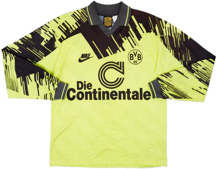 1993-94 Borussia Dortmund Home L/S Shirt - 8/10 - (S)