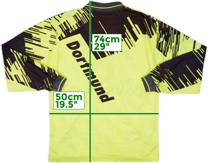 1993-94 Borussia Dortmund Home L/S Shirt - 8/10 - (S)
