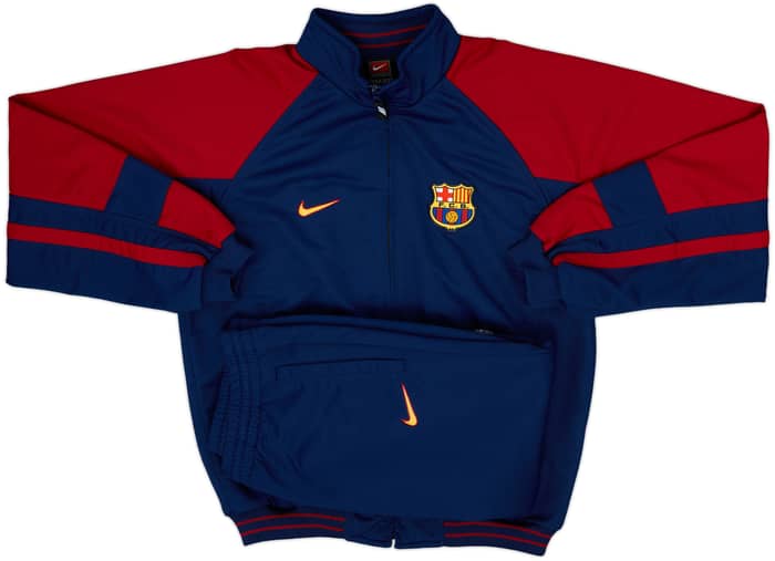 1999-00 Barcelona Nike Tracksuit - 9/10 - (XL.Boys)