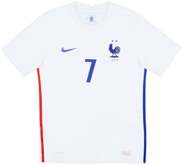 2020-21 France Authentic Away Shirt Griezmann #7 - 6/10 - (S)