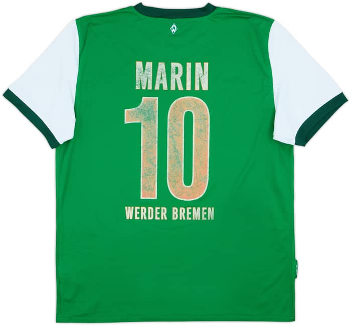 2009-10 Werder Bremen Home Shirt Marin #10 - 5/10 - (L)