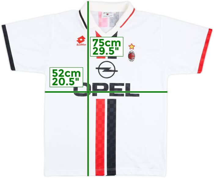 1995-96 AC Milán Camiseta Visitante - 