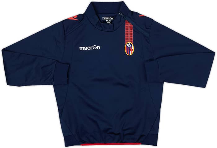 2016-17 Bologna Macron 1/4 Zip Drill Top - 8/10 - (M.Boys)